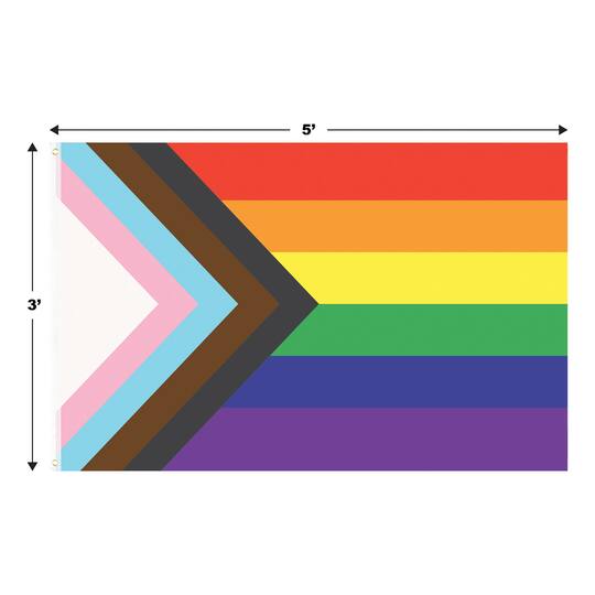 Beistle 3ft. x 5ft. Fabric Pride Flag with Grommets